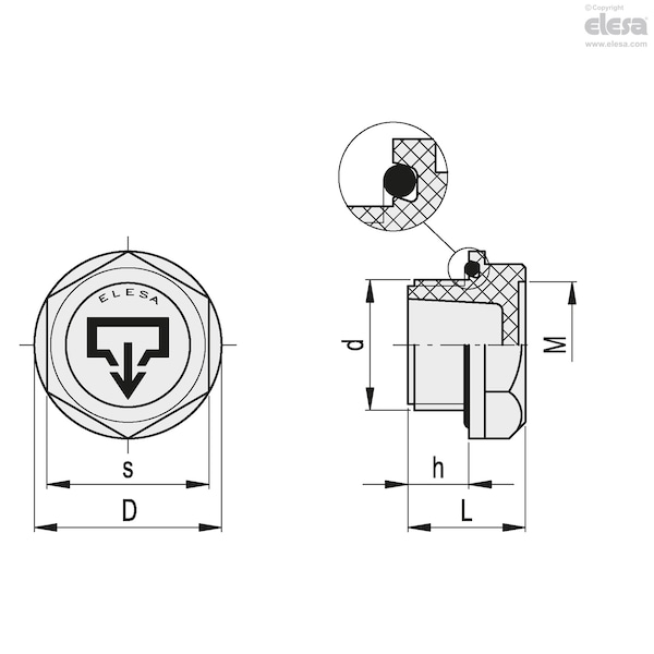 Oil Drain Plugs For High Pressures, TSR.26x1.5